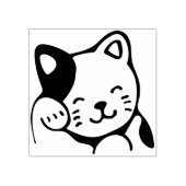 Tampons Encreurs timbre d'art de chat chanceux (Impression)