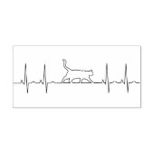 Tampons Encreurs timbre d'art de chat ekg (Impression)