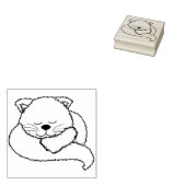 Tampons Encreurs timbre d'art de chat flou (Tamponné)