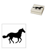 Tampons Encreurs timbre d'art de cheval silhouette (Tamponné)
