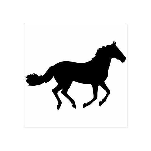 Tampons Encreurs timbre d'art de cheval silhouette (Impression)