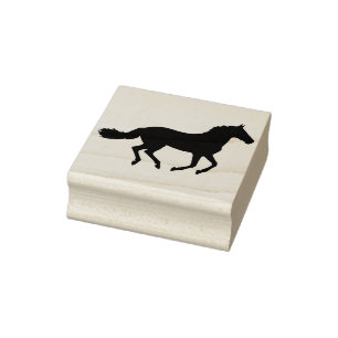 Tampons Encreurs timbre d'art de cheval silhouette