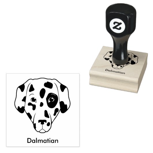 Tampons Encreurs Timbre d'art de conception de chien dalmate (Tamponné)
