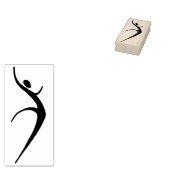 Tampons Encreurs Timbre d'art de danse moderne femme en caoutchouc (Tamponné)