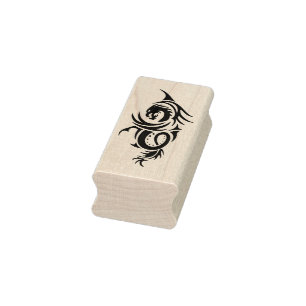 Tampons Encreurs Timbre d'art de dragon tribal imaginaire