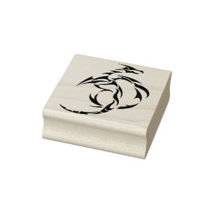 Tampons Encreurs timbre d'art de dragon tribal moderne