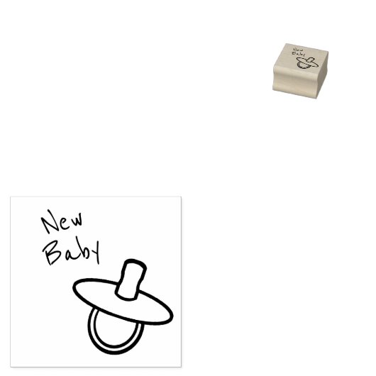 Tampons Encreurs Timbre d'art de la pacifier du bébé (Tamponné)