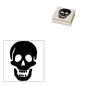 Tampons Encreurs Timbre d'art de la silhouette du visage crâne (Tamponné)