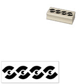 Tampons Encreurs Timbre d'art de la silhouette motif de chaîne (Tamponné)