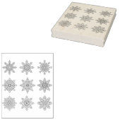 Tampons Encreurs timbre d'art de multiples flocons de neige (Tamponné)