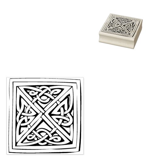 Tampons Encreurs timbre d'art de noeud carré celtique (Tamponné)