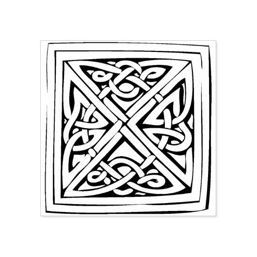 Tampons Encreurs timbre d'art de noeud carré celtique (Impression)