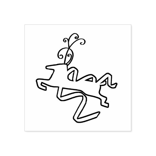 Tampons Encreurs Timbre d'art de rennes (Impression)