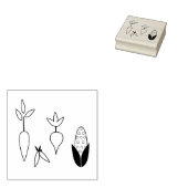 Tampons Encreurs Timbre d'art des légumes assortis (Tamponné)