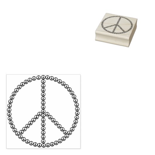 Tampons Encreurs Timbre d'art des signes de paix (Tamponné)