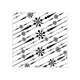Tampons Encreurs timbre d'art design snowflakes
