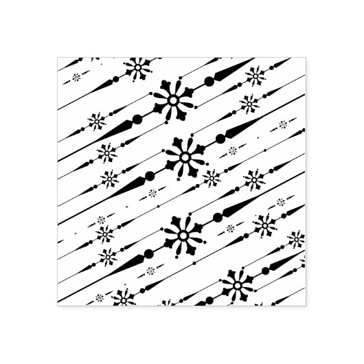 Tampons Encreurs timbre d'art design snowflakes (Impression)