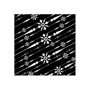 Tampons Encreurs timbre d'art design snowflakes