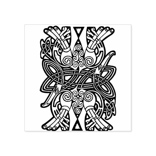 Tampons Encreurs Timbre d'art d'illustrations d'animaux celtes (Impression)