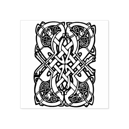 Tampons Encreurs Timbre d'art d'illustrations d'animaux celtes (Impression)