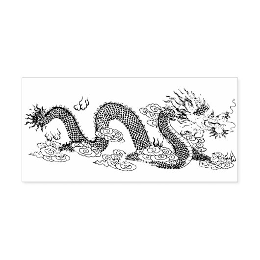 Tampons Encreurs timbre d'art dragon chinois (Impression)