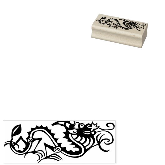Tampons Encreurs timbre d'art dragon d'art moderne (Tamponné)