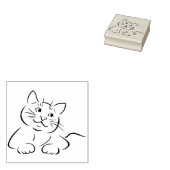 Tampons Encreurs timbre d'art du chat (Tamponné)
