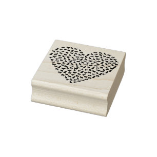 Tampons Encreurs timbre d'art du coeur des chats