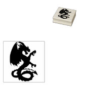 Tampons Encreurs timbre d'art du dragon médiéval (Tamponné)