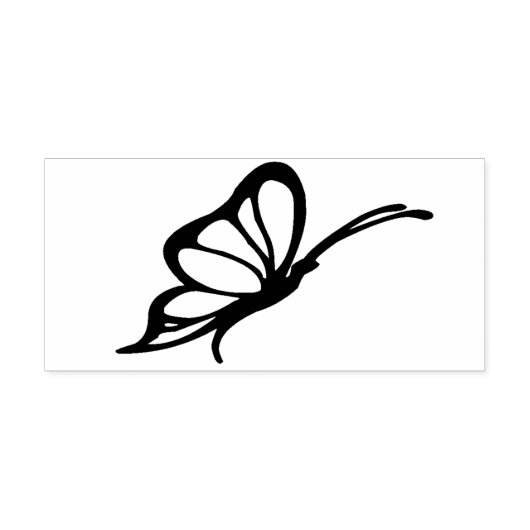 Tampons Encreurs timbre d'art du profil papillon (Impression)