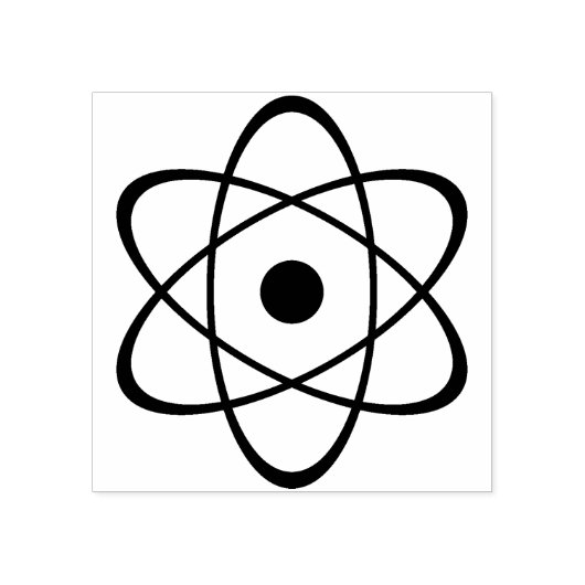 Tampons Encreurs timbre d'art du symbole atomique (Impression)