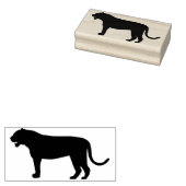 Tampons Encreurs timbre d'art du tigre silhouette (Tamponné)