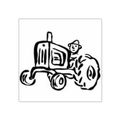 Tampons Encreurs timbre d'art du tracteur agricole (Impression)