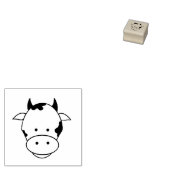 Tampons Encreurs Timbre d'art en bois à visage de vache (Tamponné)