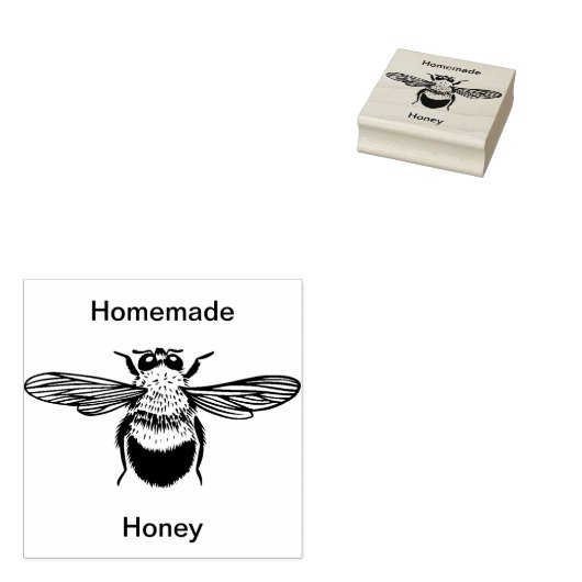 Tampons Encreurs Timbre d'art en bois d'abeille (Tamponné)