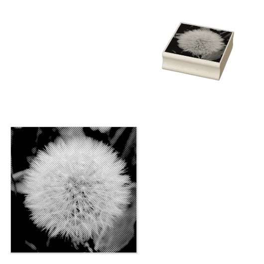 Tampons Encreurs Timbre d'art en bois Dandelion (Tamponné)