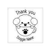 Tampons Encreurs Timbre d'art en bois de caniche (Impression)