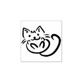 Tampons Encreurs Timbre d'art en bois de chat (Impression)