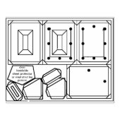 Tampons Encreurs Timbre d'art en bois de l'ornement du cadre photo (Impression)