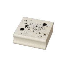 Timbre d'art en bois de plaque d'encre