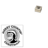Tampons Encreurs Timbre d'art en bois de singe de Noël (Tamponné)