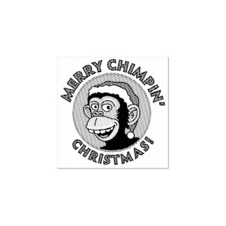 Tampons Encreurs Timbre d'art en bois de singe de Noël
