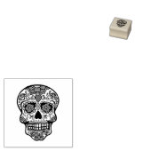 Tampons Encreurs Timbre d'art en bois de SUCRE SKULL (Tamponné)