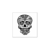Tampons Encreurs Timbre d'art en bois de SUCRE SKULL (Impression)