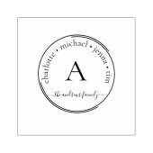 Tampons Encreurs Timbre d'art en bois du cercle monographie (Impression)