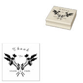 Tampons Encreurs Timbre d'art en bois Fleur sauvage Spring Cross (Tamponné)