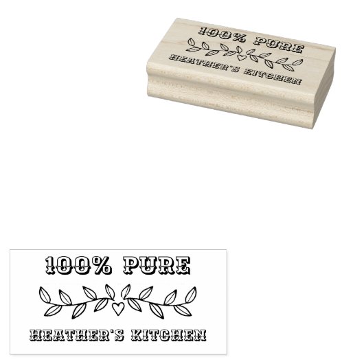 Tampons Encreurs Timbre d'art en bois pour petites entreprises (Tamponné)