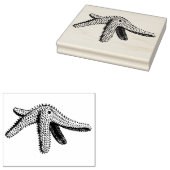 Tampons Encreurs Timbre d'art en caoutchouc de poisson-Starfish vin (Tamponné)