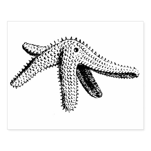 Tampons Encreurs Timbre d'art en caoutchouc de poisson-Starfish vin (Impression)