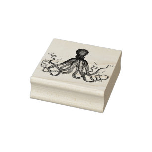 Tampons Encreurs Timbre d'art en caoutchouc d'Octopus